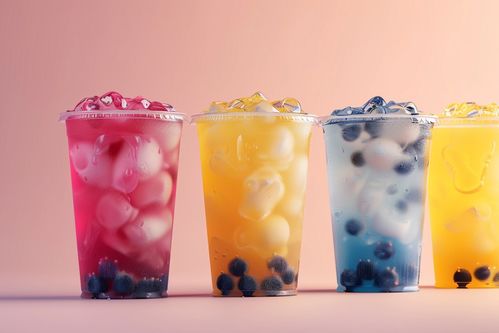 冰爽的珍珠奶茶饮品摄影图片 创意海报